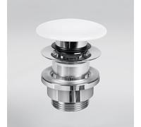 preotec piletta bloccabile con copertura in ceramica, PR210CWG, Universal cromo/bianco [Rubinetteria Bagno > Sistemi di Scarico]