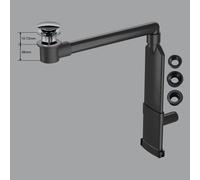 preotec sifone salvaspazio per lavabo e top fino a 1 cm,, PR2000+PR2200CR#NEW, Universal cromo [Rubinetteria Bagno > Sistemi di Scarico]