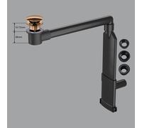 preotec sifone salvaspazio per lavabo e top fino a 1 cm,, PR2000+PR2200RG#NEW, Universal oro rosa [Rubinetteria Bagno > Sistemi di Scarico]