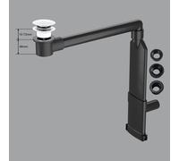 preotec sifone salvaspazio per lavabo e top fino a 1 cm,, PR2000+PR2200WG#NEW, Universal bianco [Rubinetteria Bagno > Sistemi di Scarico]