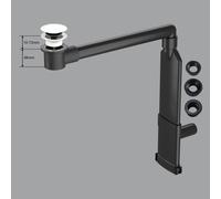 preotec sifone salvaspazio per lavabo e top fino a 1 cm,, PR2000+PR2200WM#NEW, Universal bianco opaco [Rubinetteria Bagno > Sistemi di Scarico]