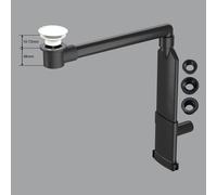 preotec sifone salvaspazio per lavabo e top fino a 1 cm,, PR2000+PR2400WM#NEW, Universal bianco opaco [Rubinetteria Bagno > Sistemi di Scarico]