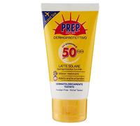 PREP, Latte Solare Dermoprotettivo SPF 50, Protezione Solare Raggi UVA e UVB, Senza Parabeni, Travel Size Formato 50 ml