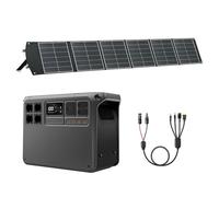 （Preparare autonomamente l'adattatore MPPT）DJI Power 2000 Stazione portatile 2048 Wh con 1 pannello solare pieghevole da 200W, unità di emergenza per casa, campeggio/camper/alimentazione di emergenza