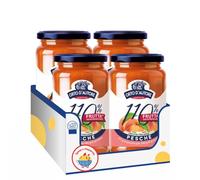 Preparato alla Frutta Pesche 340g Crema Spalmabile Dolce per Colazione e Dolci Qualità Italiana - Variazioni 4/8/12 Pezzi (12 PEZZI)