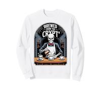 Preparato dalla Cripta Scheletro Barista Halloween Felpa