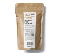 Preparato Neutro per Gelato Professionale Beppiani, Base per Gelato Artigianale, Facile da Usare con o senza Gelatiera - Risultato Cremoso da Gelateria (50g - Formato Famiglia)