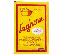 Preparato per Brodo e Condimento 100 g - Ristora Leghorn Insaporitore a Base di Glutammato - Senza Grassi - Esaltatore di Sapore per Minestre, Pasta, Risotti e Sughi