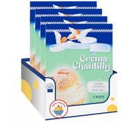 Preparato per Crema Chantilly - 80 g (2 x 40 g) - Miscela per Dessert e Dolci - Variazioni 4/8/12 Pezzi (12 PEZZI)