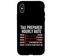 Preparatore fiscale Tariffa oraria Contabilità Divertente Giornata fiscale Custodia per iPhone X/XS