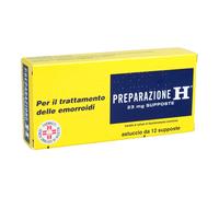 Preparazione H Trattamento Emorroidi 12 supposte 23 mg