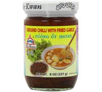 Preparazione zuppa, Satay, peperoncino, aglio fritto POR KWAN 227g Thailandia - Set di 3 pezzi