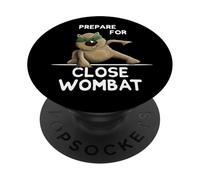 Prepare For Close Wombat Supereroe Marsupiale Ninja PopSockets PopGrip Adesivo