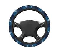Preppy Argyle - Coprivolante elasticizzato universale per auto, con motivo a rombi blu, 38 cm, antiscivolo, traspirante, per SUV e camion