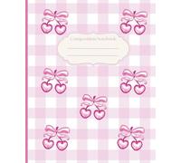 Preppy Cherry Coquette Bow Composition Notebook: Vintage Pink Girly Journal | Cute College Ruled | Soft Girl Aesthetic | Coquette School Supplies | ... Teens, Girls, Women, School, Office, College