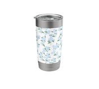 Preppy Coquette Ortensie in Blu Pastello Bicchiere termico in acciaio inox doppia parete