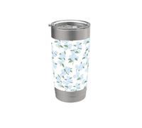 Preppy Coquette Ortensie in Blu Pastello Bicchiere termico in acciaio inox doppia parete