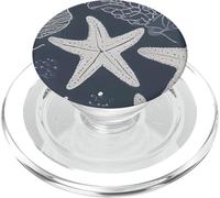 Preppy Shells Starfish Design PopSockets PopGrip per MagSafe