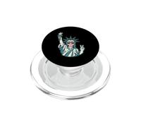 Preppy Statue of Liberty Blowing Bubble Gum PopSockets PopGrip per MagSafe
