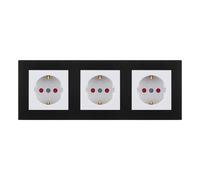 Presa 1/2/3 scomparti presa combinata Schuko prese a muro nero bianco S