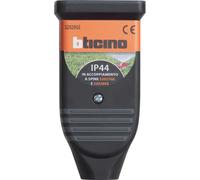 BTicino S2029GE Presa 10/16A in caucciù bimateria, standard IP44, ideale per spine piccole e grandi, Nero