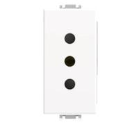 PRESA 10A P10 BIANCO VP42 COMPATIBILE VIMAR PLANA VP42-MB-ECO27202 ECOVA