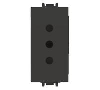 PRESA 10A P10 NERO VP42 COMPATIBILE VIMAR PLANA VP42-MN-ECO27203 ECOVA