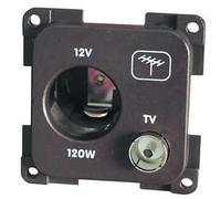 PRESA 12VAUTO+TV (PRESA 12V ACCENDISIGARI+TV 9,5 75OHM) GRIGIO MP12ATV/G