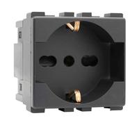 Presa 16A schuko unel antracite - serie Elmark Lecce