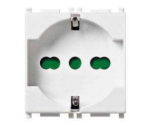 Presa 16A schuko unel bianco - serie Vimar Plana
