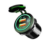 Presa 2 USB QC accendisigari 12V Nautica Barca Auto Camper Moto caricabatteria