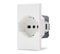 PRESA 2P+T 16A BIV.ST.ITALIANO/TEDESCO SCHUKO SERIE ZEN BIANCA MAPN215x-MAPN215B MAPAM