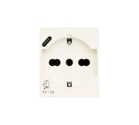 Presa 2P+T 16A universale + USB C bianco 30210.USBB