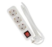 Presa 3V con interruttore 1,4M -3G1,5-HO5VV-F Bianco Zenitech