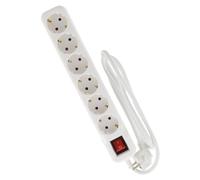 Presa 6V con interruttore 1,4M -3G1,5-HO5VV-F Bianco Zenitech