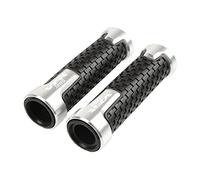 Presa 7/8 "Manubrio Moto Manopole Bar End Grip Per VFR1200 Vfr 1200 VFR1200F 2010 2011 2012 2013 2014 2015 2016 2017 copertura del manubrio(Silver)