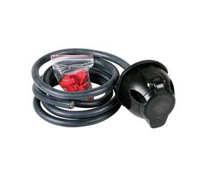Presa 7 poli con cablaggio 1,60 cm, per carrelli e rimorchi con cavo.
