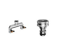 Presa a 2 vie regolabili fil. 3/4” & Presa rubinetto 3/4”