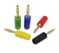 Presa a banana da 40 pezzi 2MM presa 10A piccola lanterna connettore adattatore terminale di alimentazione in rame puro rosso nero verde(20 Red 20 Green)