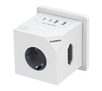 Presa a forma di cubo senza cavo, 3 prese con 2 USB C, multipla 7 in 1, 4 USB Cube con protezione da sovratensione, 3680 W, 16 A, cubo multiplo con interruttore per ufficio, casa, viaggi