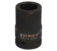 Presa a impatto profondo 32 mm metrica da 3/4" o 1" 6 lati con adattatore ste...