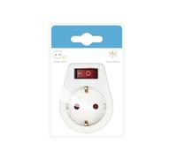 Presa a muro - 1 presa con interruttore, ideale per controllare il flusso elettrico dei tuoi dispositivi. Compatibile e pratico. *