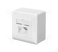 Presa a muro; bianca; presa RJ45 x2 DN-9006-N