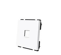 Presa a muro con doppio interruttore, Presa combinata standard fai da te con presa di corrente USB RJ45 TV a 2 vie, pannello bianco