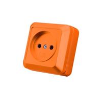 Presa a muro da incasso,Set di prese elettriche a parete,Presa da parete interna 250 V AC 16 A, spina arancione non messa a terra,MZ-03