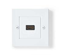 Presa a muro HDMI Nedis CVGB34950WT HDMI 2.0 10 cm 4K Hembra/Hembra