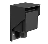 Presa a muro PIWI per esterno IP44 singolo nero