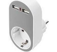 PRESA A MURO SPINA E PRESA SCHUKO CON 2 PRESE USB TIPO A FEMMINA DIGITUS NEW