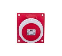 Presa a pannello obliquo 16A 4P 400V rossa POWER TWIST 4142-6