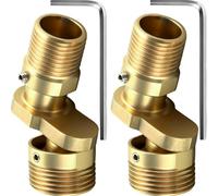 Presa a S in ottone eccentrico da 1/2 a 3/4, 2 adattatori a S per rubinetto doccia
